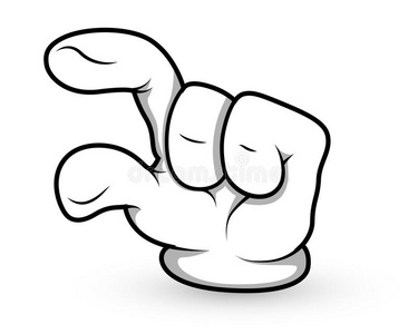 卡通手指头矢量图照片