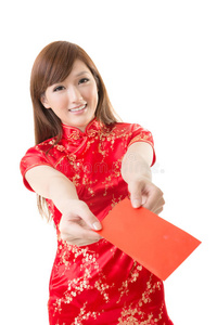 红包中国女人图片