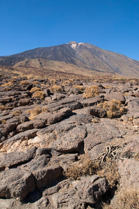 泰德山的帕霍霍火山熔岩图片