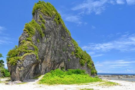 菲律宾萨马尔北部的石灰岩