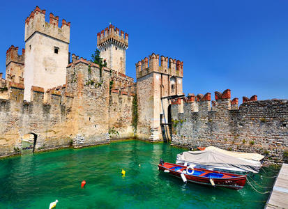 斯凯利格城堡，sirmione，意大利