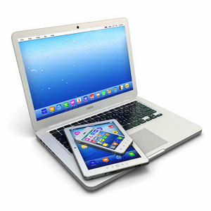 笔记本电脑手机和数字平板电脑