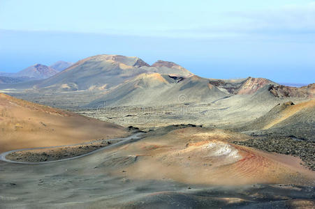 地形 山谷 兰扎罗特 极端 火山口 自然 地质学 风景 公园