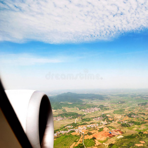 中国农村高空鸟瞰图图片