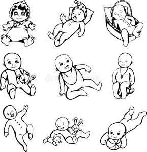 婴儿全身素描图片-婴儿全身素描素材-婴儿全身素描插画-摄图新视界