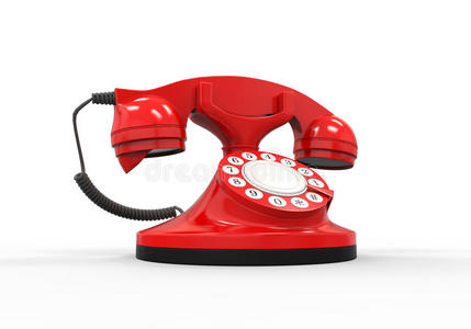 老式红色电话