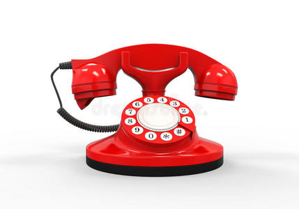 老式红色电话