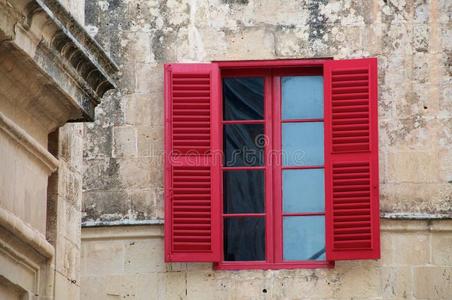 马耳他的旧窗户