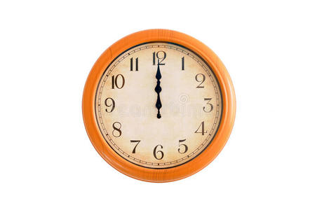 显示12点的时钟照片