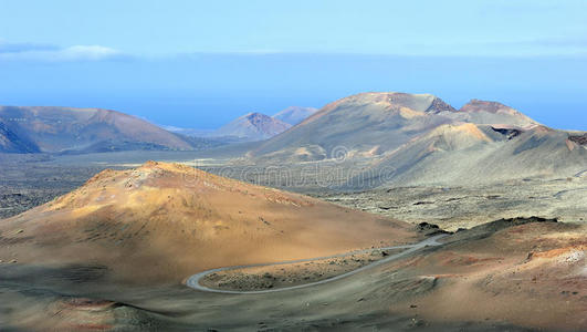 极端 山谷 地平线 地质 风景 陨石坑 西班牙 颜色 自然