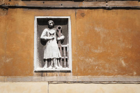 意大利威尼斯工会工人雕像图片