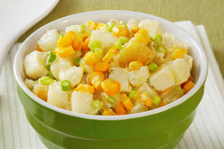 碗土豆沙拉图片-碗土豆沙拉素材-碗土豆沙拉插画-摄图新视界