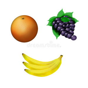 香蕉 插图 计算机 偶像 葡萄 艺术 夏天 绘画 收集 食物