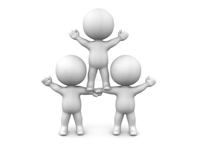三人团队合作理念照片
