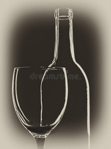 抽象葡萄酒背景设计
