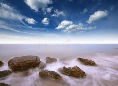 海沙阳光海滩蓝天泰国景观自然观