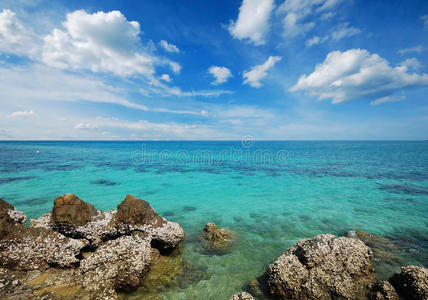 海沙阳光海滩蓝天泰国景观自然观
