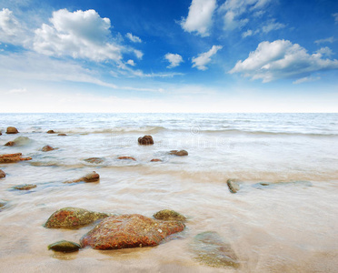 海沙阳光海滩蓝天泰国景观自然观