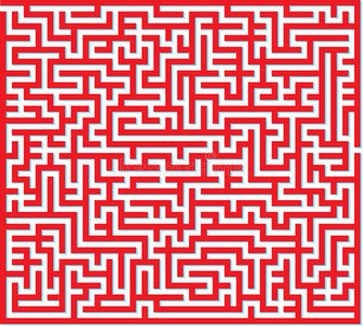 红色的迷宫游戏图片