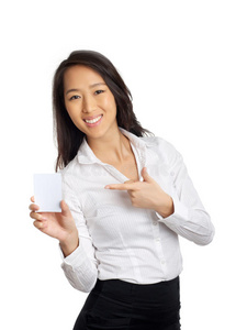 亚洲商界女性直指白纸