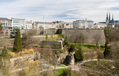 卢森堡宪法广场景观图片