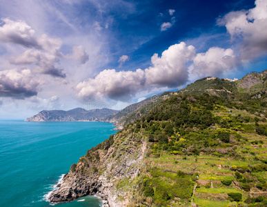 意大利五洲海岸的美景