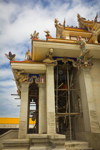 未完工的泰国寺庙。