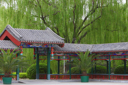 中国古典走廊图片