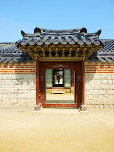 韩国传统之门。