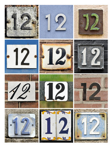 数字十二图片