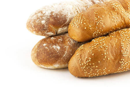 新鲜法式面包图片