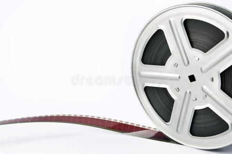 旧电影胶片卷盘照片