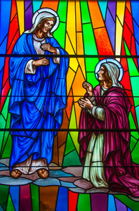 天主教堂的彩色玻璃