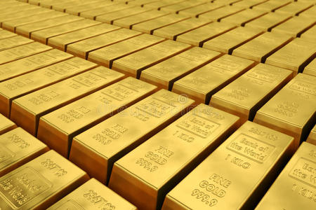 插图设计金条金条金条涨价箭在弦上开采黄金掘金1公斤或1000克的金条