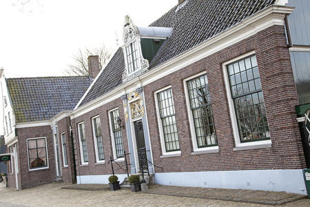 zaanse schans博物馆的典型房屋