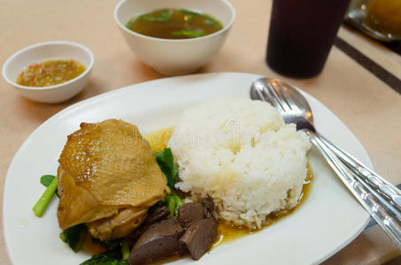 泰国清蒸鸡饭套餐全套