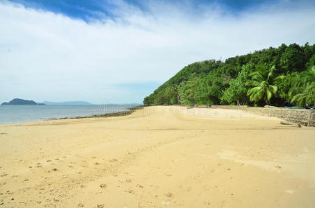 热带海滩全景