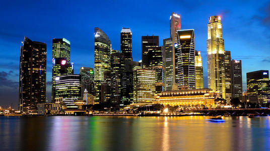 新加坡滨海湾商务区