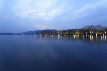 杭州西湖夜景