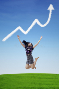 女企业家在利润图云上的成功跳跃