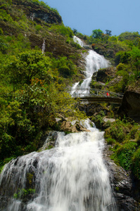 越南萨帕的银瀑布