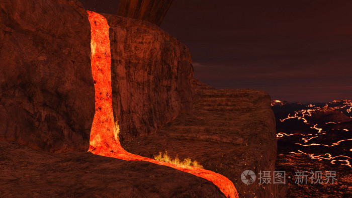 3d呈现的地狱环境