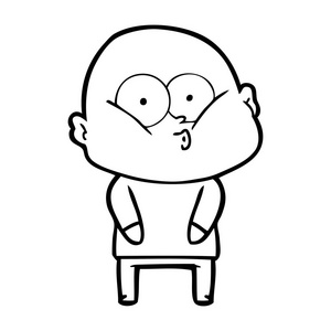 光头卡通图片-光头卡通素材-光头卡通插画-摄图新视界