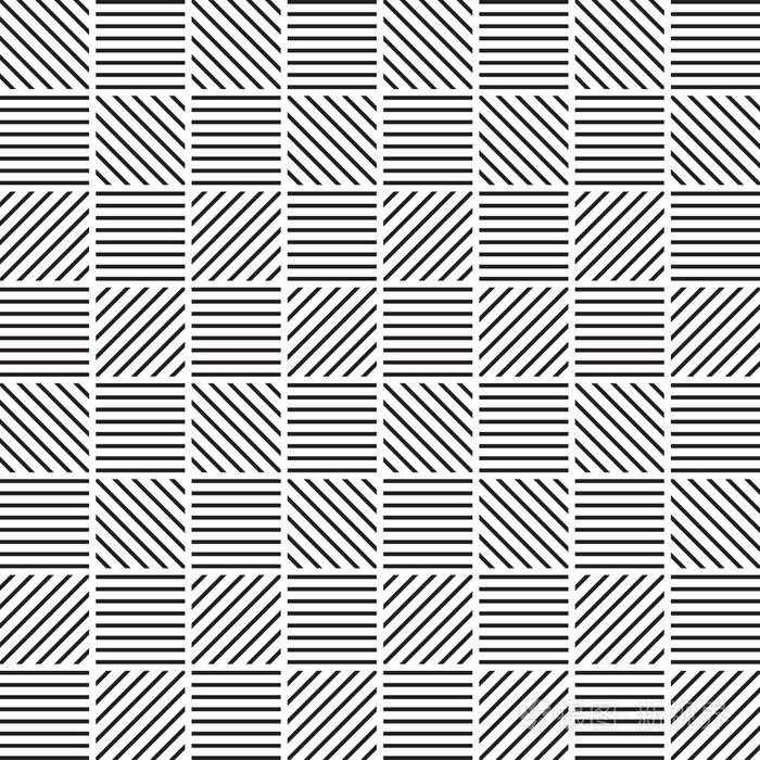 时尚黑白单色几何图形矢量图