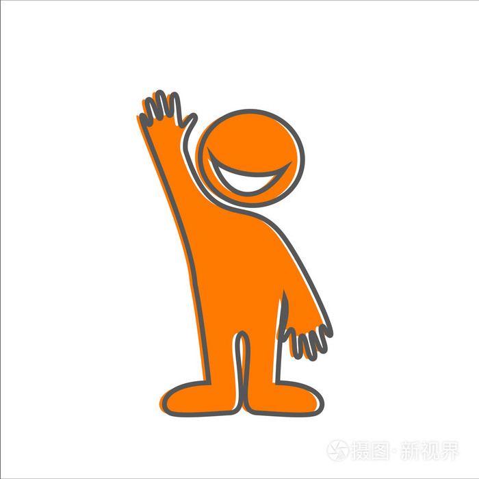 快乐的人欢迎的标志