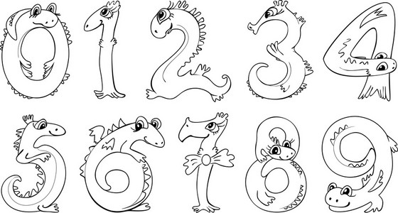 数字动物图片-数字动物素材-数字动物插画-摄图新视界