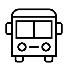 公交车矢量图标