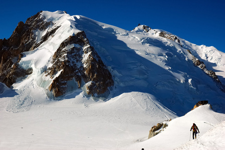 在勃朗峰钻头 du Midi