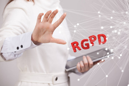 Rgpd, 西班牙语, 法语和意大利语版本的 Gdpr Reglamento 将军 Proteccion de datos。一