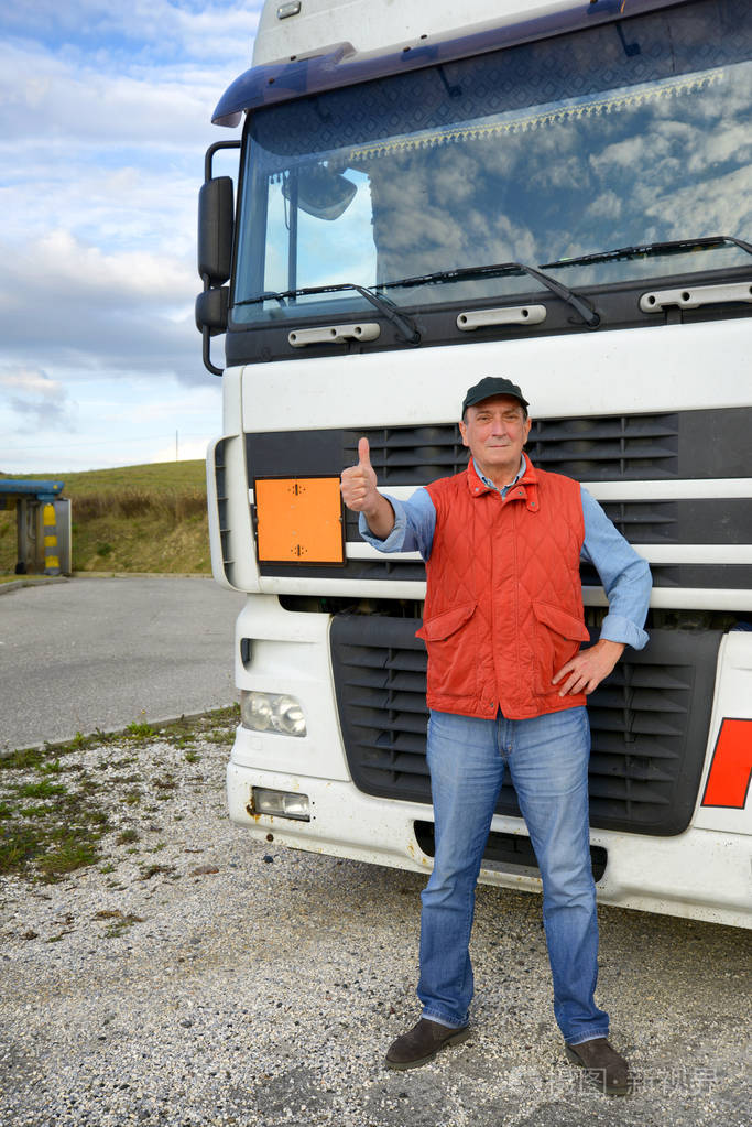 成熟的卡车司机